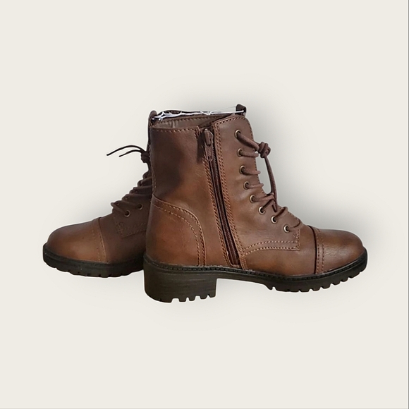 NWT Universal Thread Faux Leather Combat Boots - Picture 3 of 8